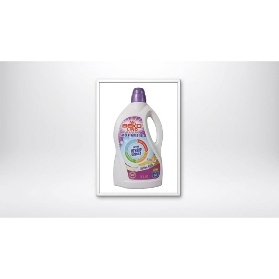 BEKO LIQUID DETERGENT GEL (for colored clothes) Active Color 3lt.