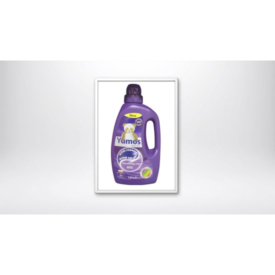 YUMOS LIQUID DETERGENT GEL (for colored clothes) LİLYA 1.5lt.